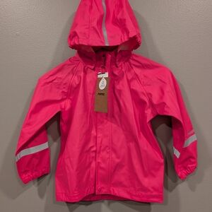 Reima Kid's Waterproof Rubber Rain Jacket Size 110cm Or 5yrs
